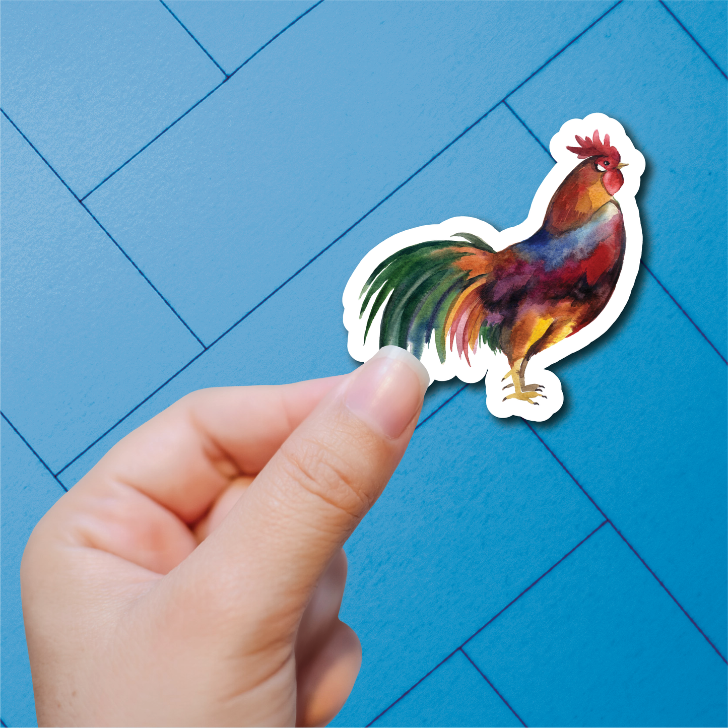 Chickens - Full Color Vinyl Stickers (SHIPS IN 3-7 BUS DAYS)