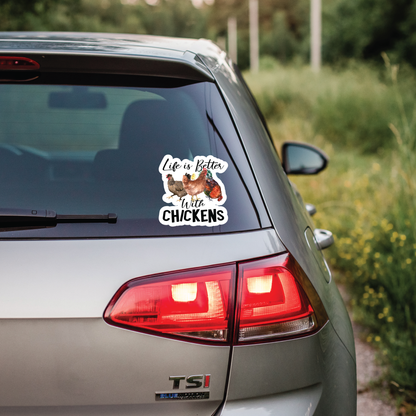 Chicken Fun - Full Color Vinyl Stickers (SHIPS IN 3-7 BUS DAYS)