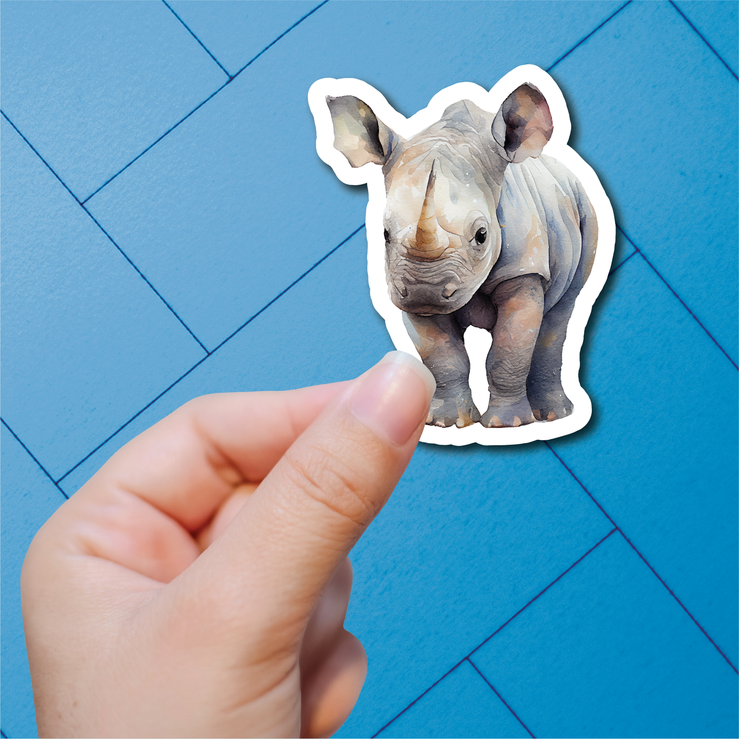 Baby Zoo Animals - Full Color Vinyl Stickers (SHIPS IN 3-7 BUS DAYS)