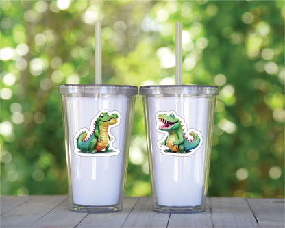 Fun Crocodiles - Full Color Vinyl Stickers (SHIPS IN 3-7 BUS DAYS)