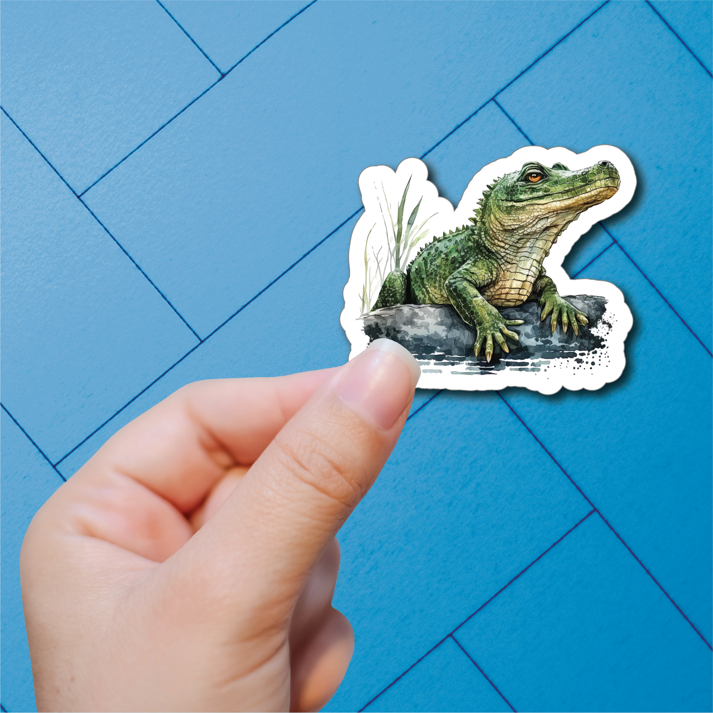 Fun Crocodiles - Full Color Vinyl Stickers (SHIPS IN 3-7 BUS DAYS)