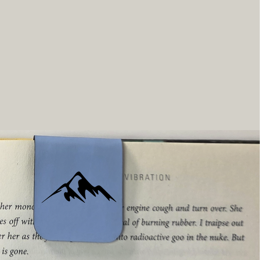 Mountains - Bookmark | Magnetic | Engraved Leatherette