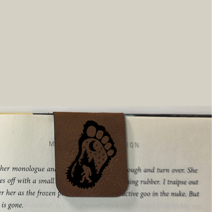 Big Foot's Foot - Bookmark | Magnetic | Engraved Leatherette