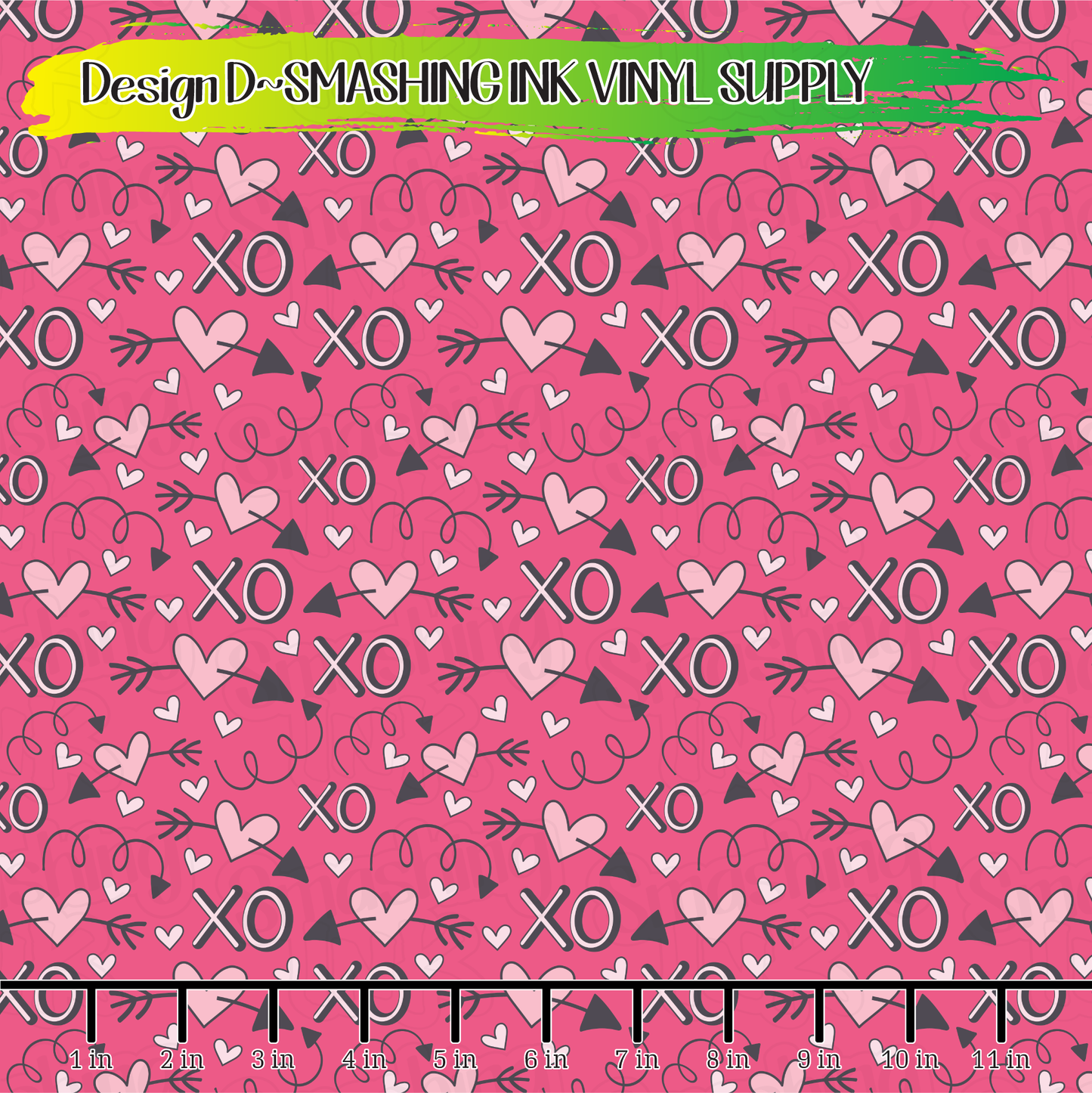 XO Hearts ★ Pattern Vinyl | Faux Leather | Sublimation (TAT 3 BUS DAYS)