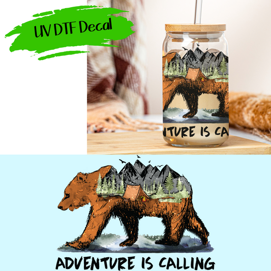 Adventure Is Calling - UV DTF Decals (SHIPS IN 3-7 BUS DAYS)