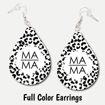 Black White Mama - Full Color Earrings