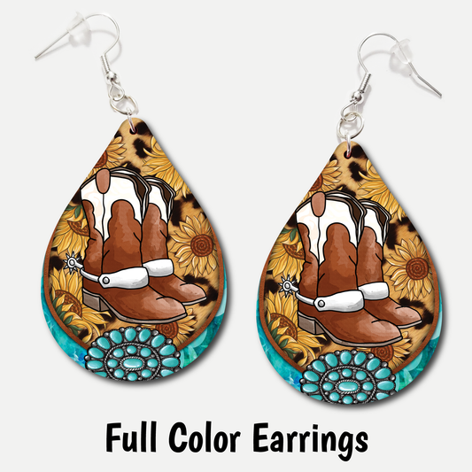 Boots - Full Color Earrings