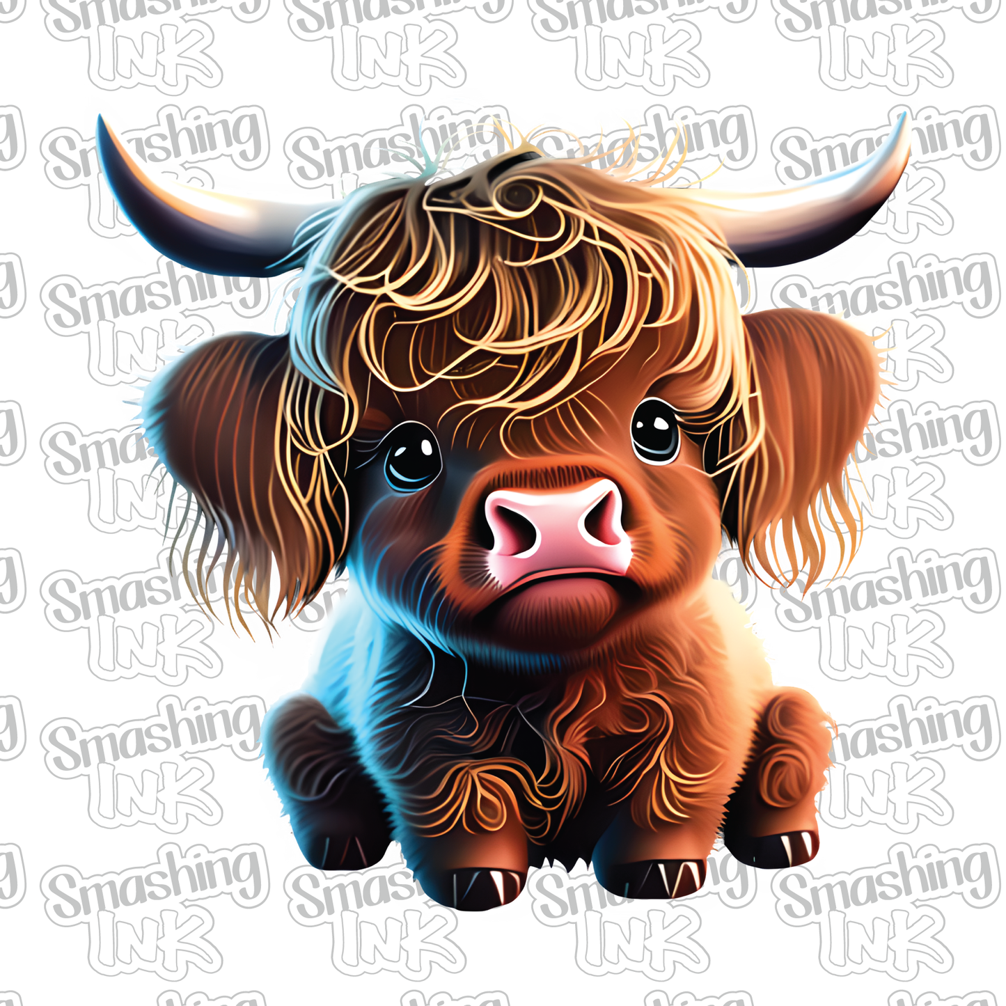 Brown Baby Highland Cow - Heat Transfer | DTF | Sublimation (TAT 3 BUS DAYS) [6J-9HTV]