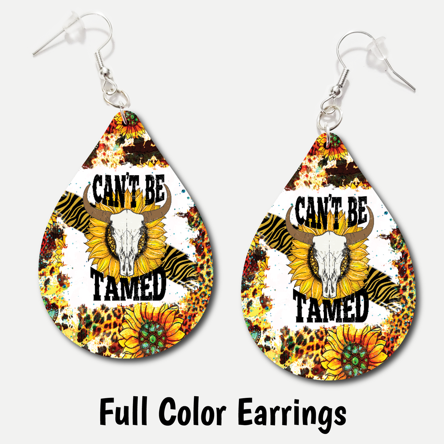 Can't Be Tamed - Full Color Earrings