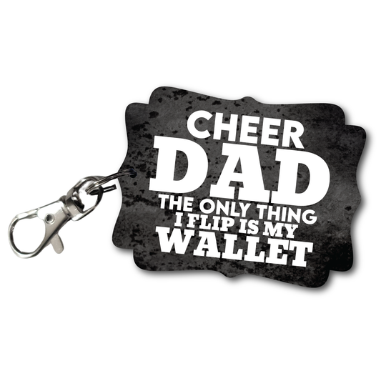 Cheer Dad Wallet - Full Color Keychains