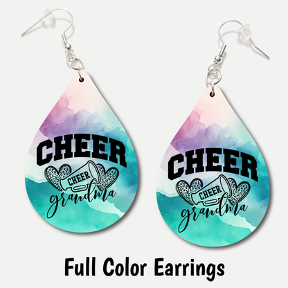 Cheer Grandma - Full Color Earrings