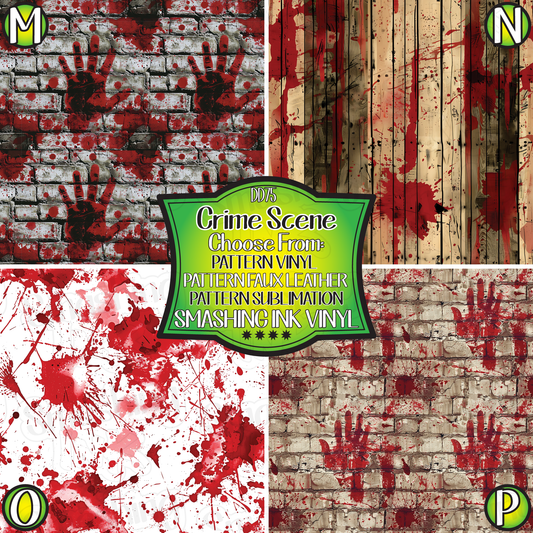 Crime Scene  ★ Pattern Vinyl | Faux Leather | Sublimation (TAT 3 BUS DAYS)