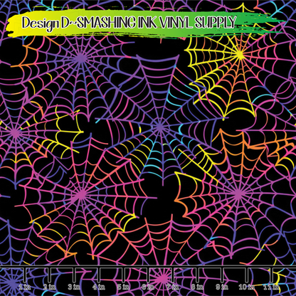 Neon Halloween ★ Pattern Vinyl | Faux Leather | Sublimation (TAT 3 BUS DAYS)