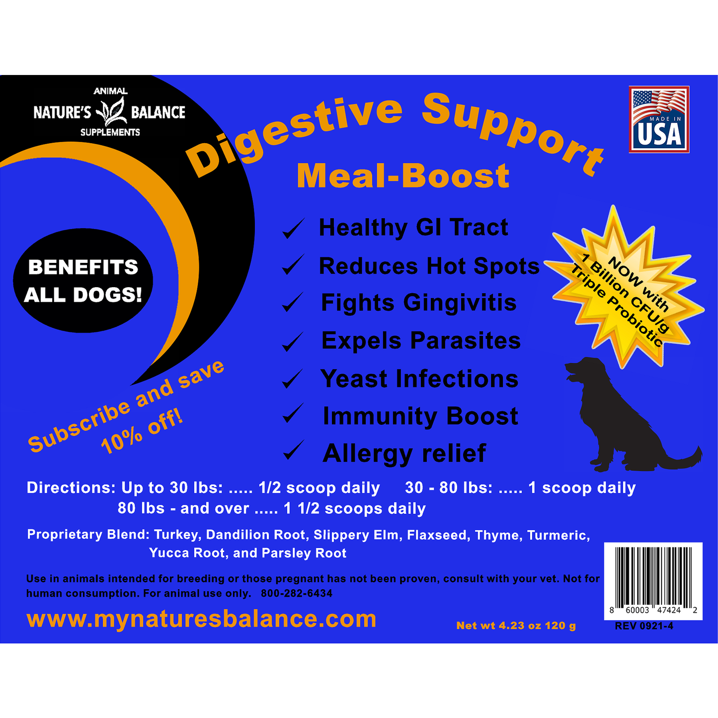 Digestive Support Label