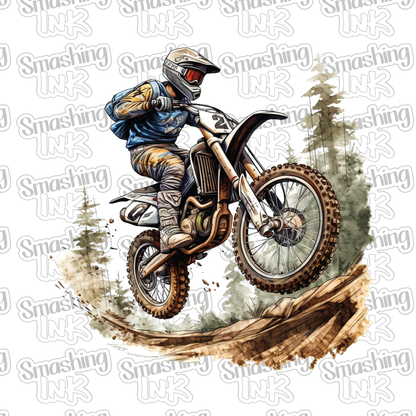 Dirt Bike Rider 2 - Heat Transfer | DTF | Sublimation (TAT 3 BUS DAYS ...