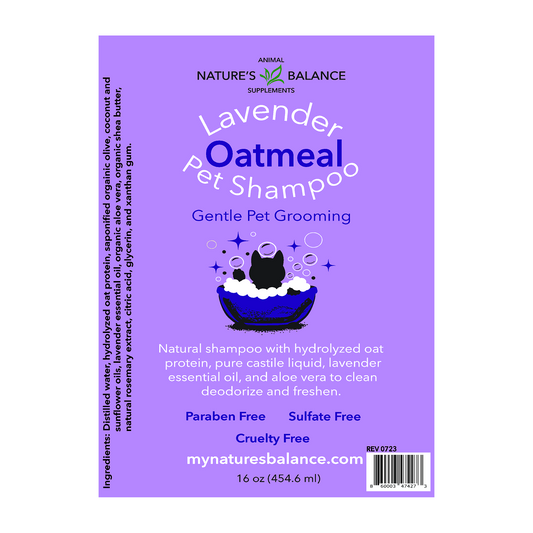 Dog Shampoo Label