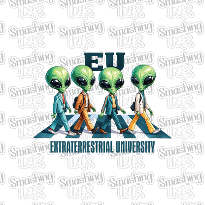 EU-Extraterrestrial University - Heat Transfer | DTF | Sublimation (TAT 3 BUS DAYS) [12E-5HTV]