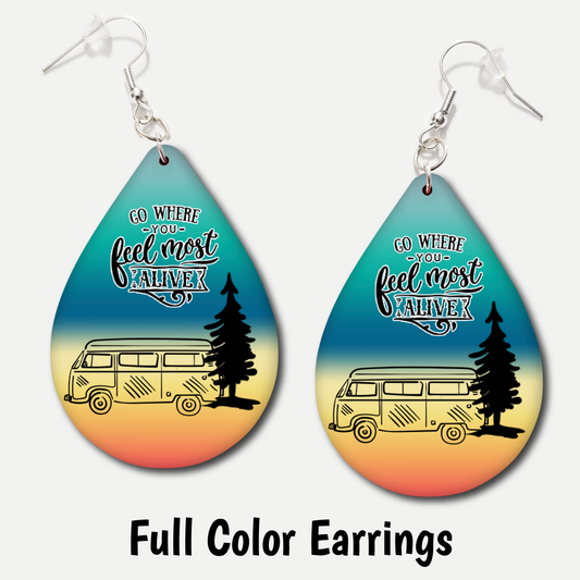 Feel Alive - Acrylic Earrings