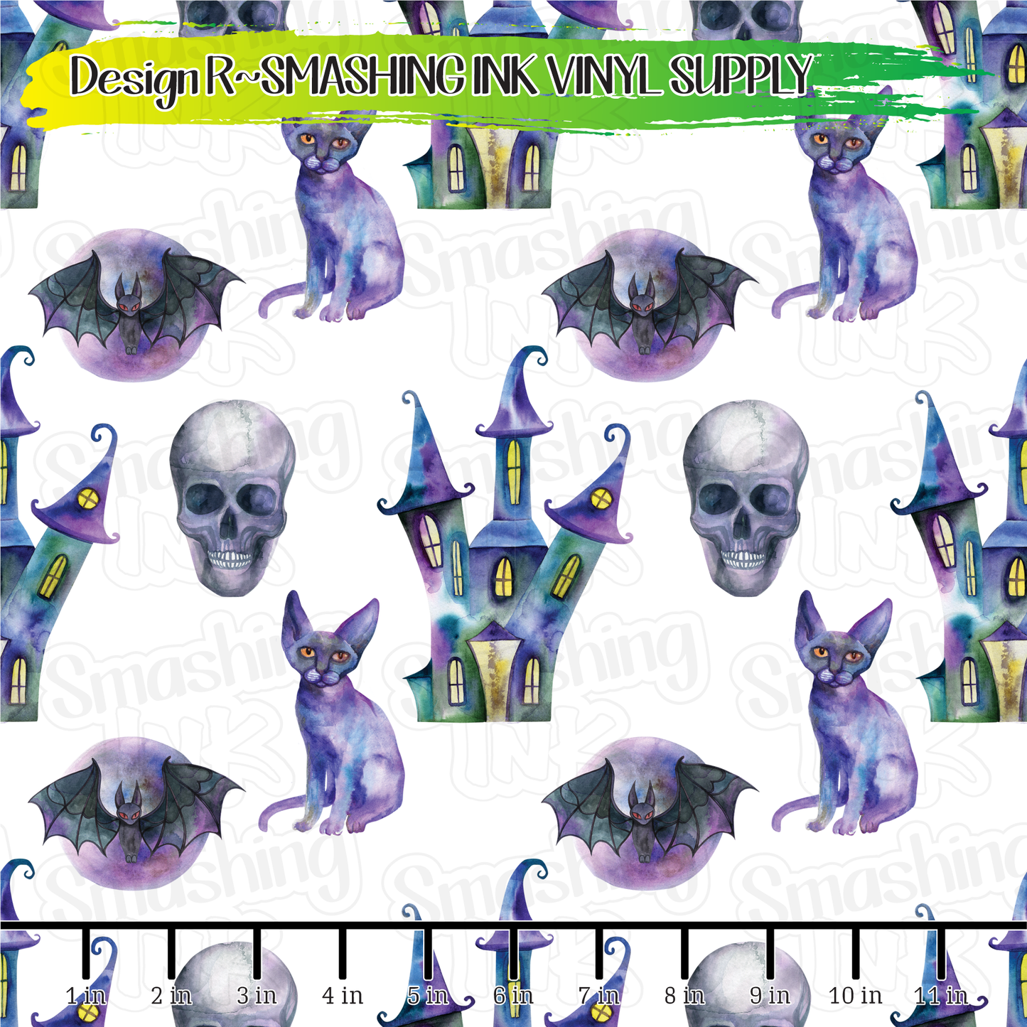 Colorful Halloween  ★ Pattern Vinyl | Faux Leather | Sublimation (TAT 3 BUS DAYS)