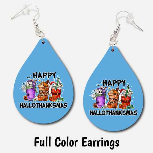 Hallothanksmas - Full Color Earrings