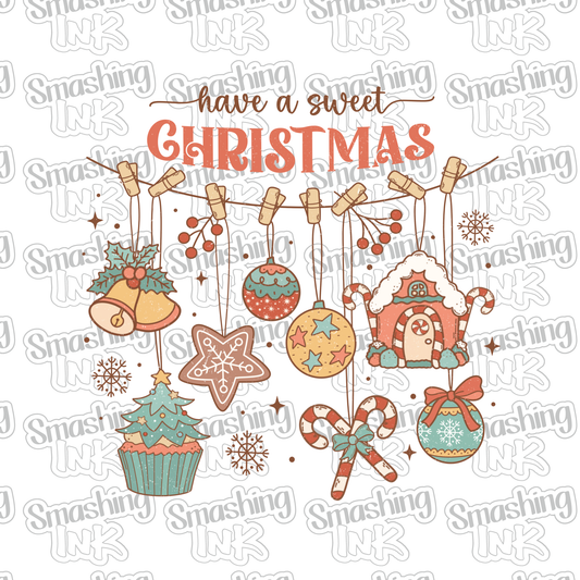 Have A Sweet Christmas - Heat Transfer | DTF | Sublimation (TAT 3 BUS DAYS) [4G46-14HTV]