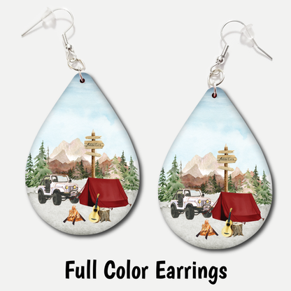 Jeep Camping - Acrylic Earrings