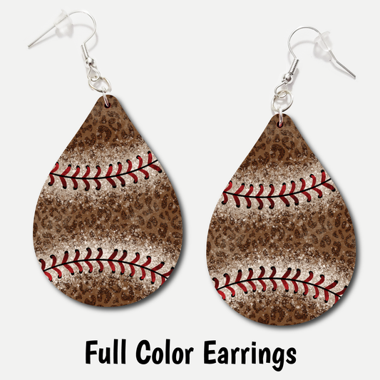 Leopard Laces - Full Color Earrings