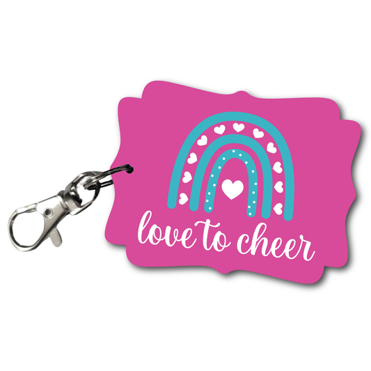 Love to Cheer - Full Color Keychains