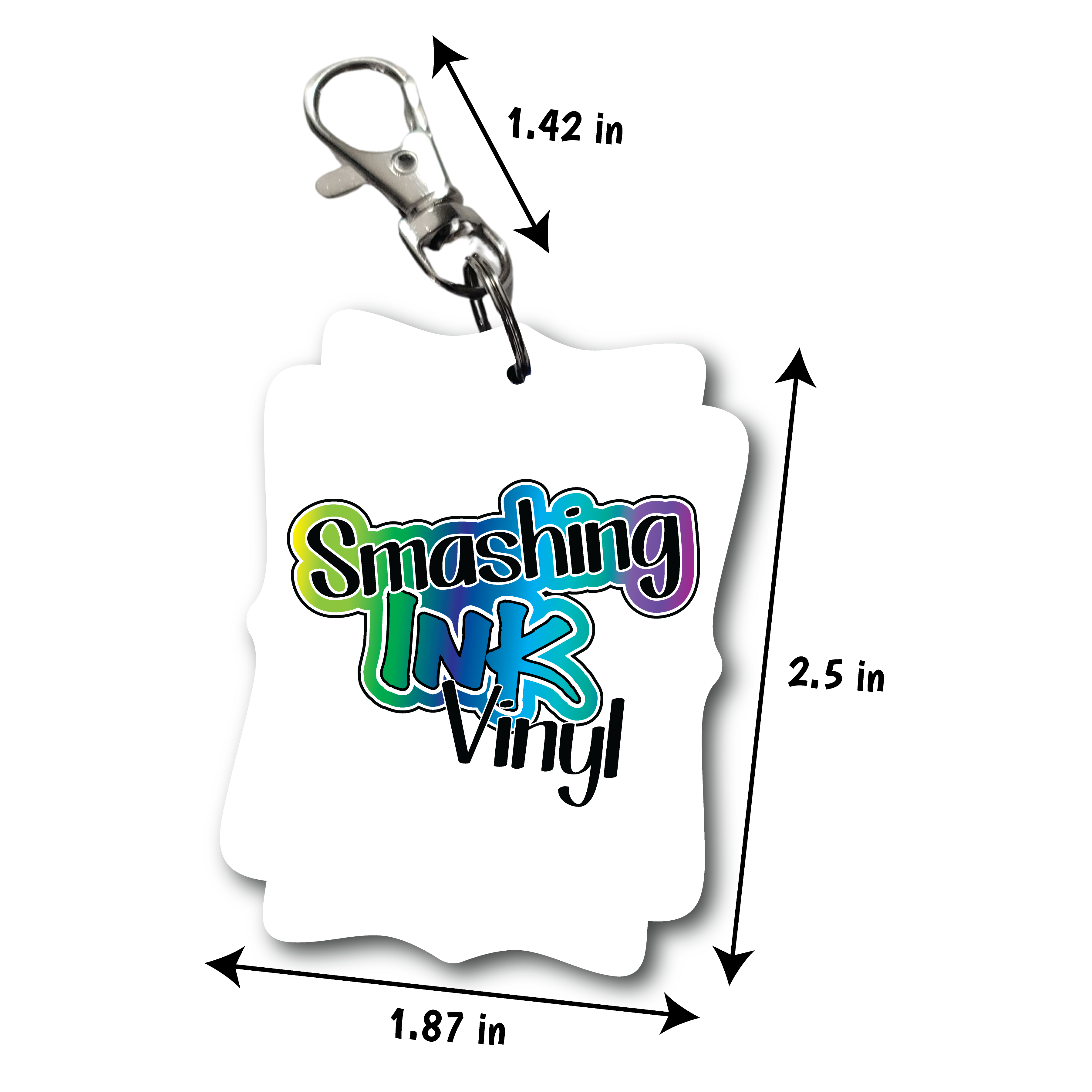 Custom - Acrylic Keychain – Smashing Ink Vinyl