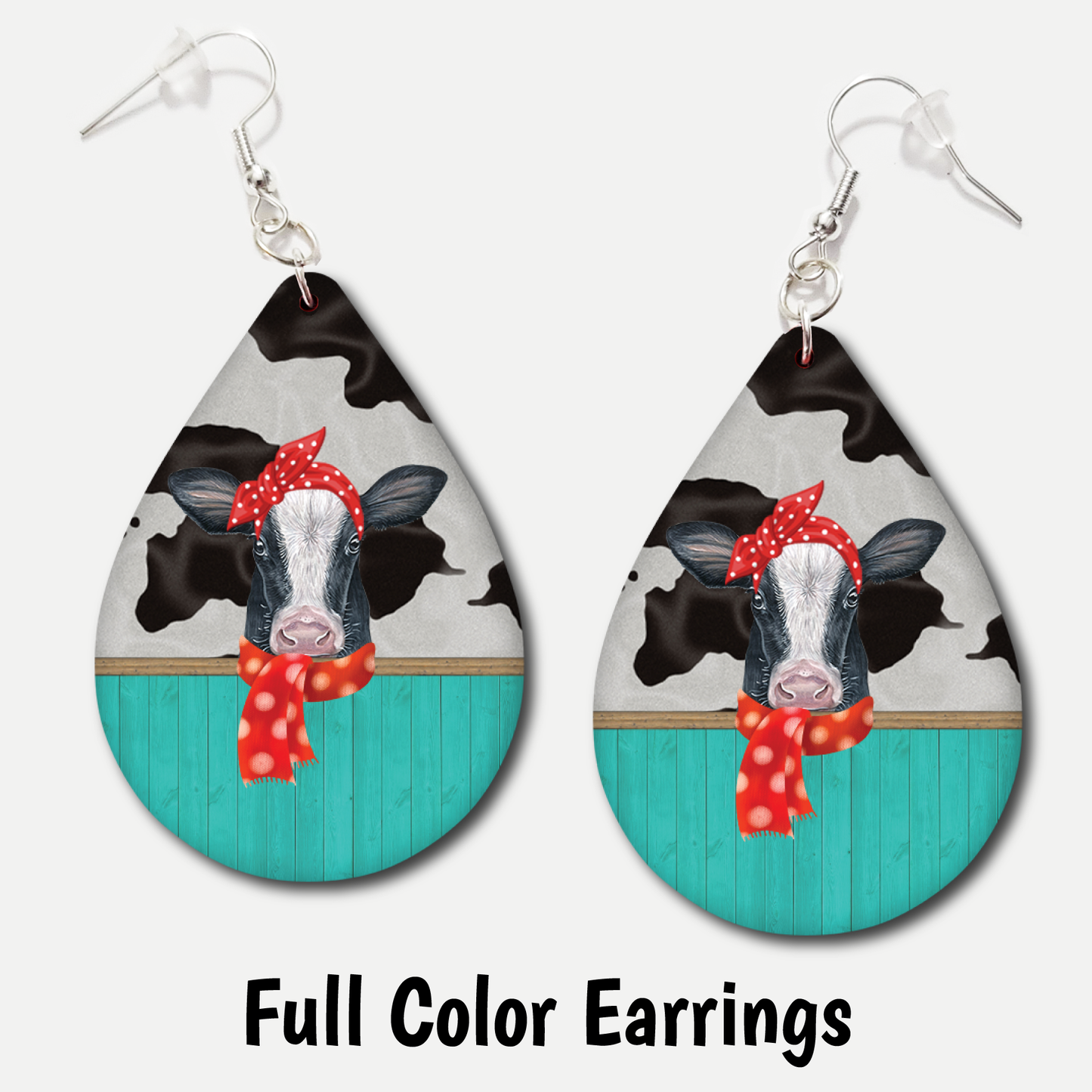 Milk Cow - Full Color Earrings