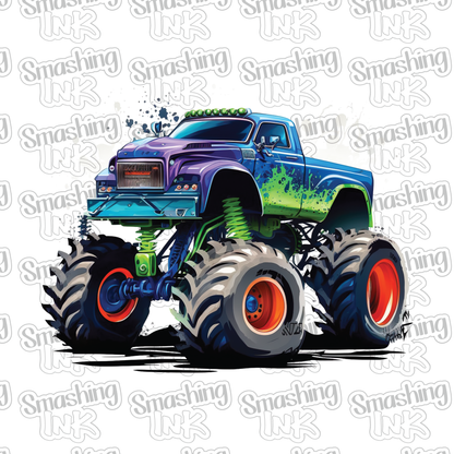 Monster Truck 1 - Heat Transfer | DTF | Sublimation (TAT 3 BUS DAYS) [9N-1HTV]