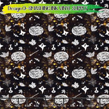 Spooky Halloween  ★ Pattern Vinyl | Faux Leather | Sublimation (TAT 3 BUS DAYS)