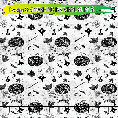 Spooky Halloween  ★ Pattern Vinyl | Faux Leather | Sublimation (TAT 3 BUS DAYS)