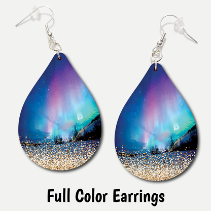 Northern Sparkle - Acrylic Earrings