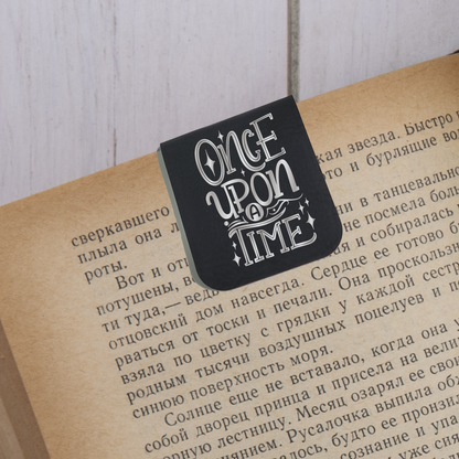 Once Upon A Time - Magnetic Leatherette Bookmark - Choose your leatherette color!