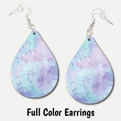 Purple Pastel - Acrylic Earrings