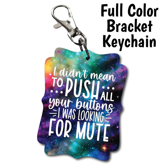 Push Buttons - Full Color Keychains