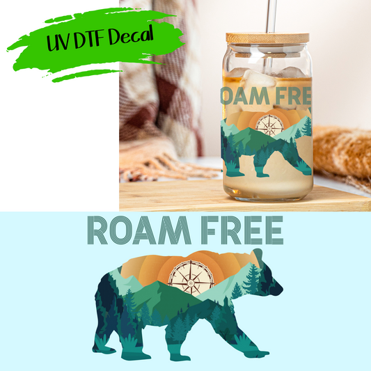 Roam Free - UV DTF Decals (SHIPS IN 3-7 BUS DAYS)