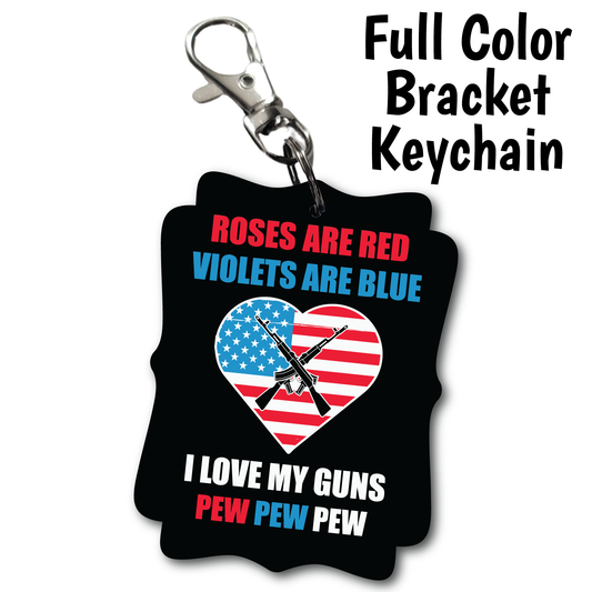 Roses Are Red - Full Color Keychains