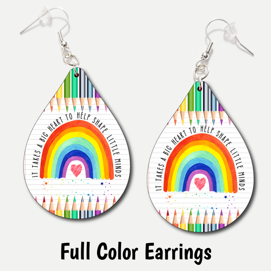 Shape Little Minds - Full Color Earrings