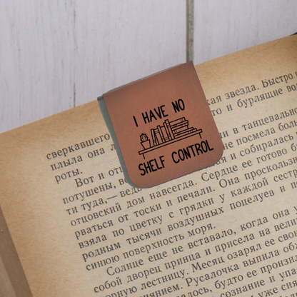 Shelf Control - Magnetic Leatherette Bookmark - Choose your leatherette color!