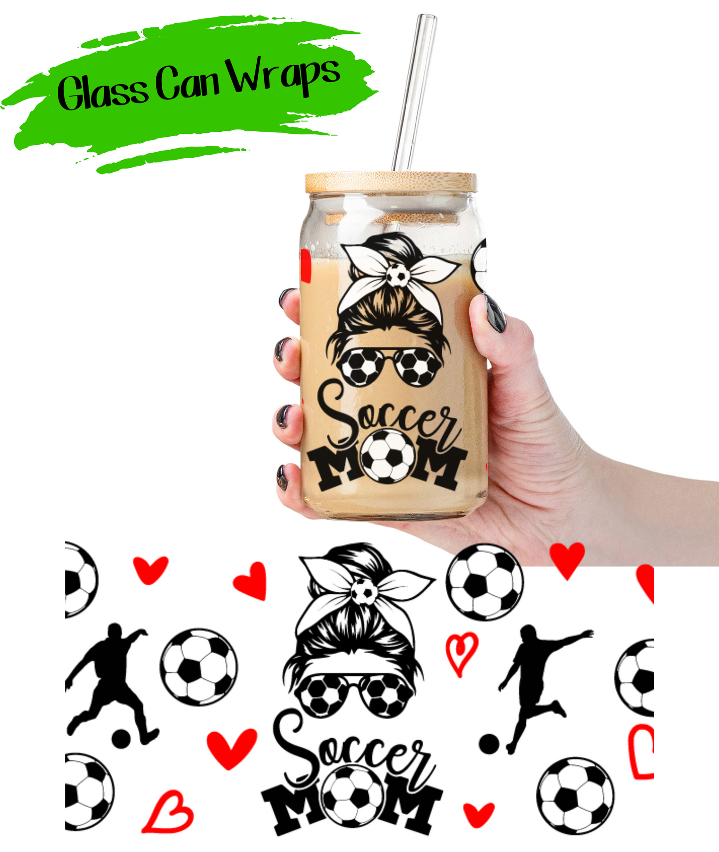 Soccer Mom - UV DTF | Cup Wrap | 16/20 oz