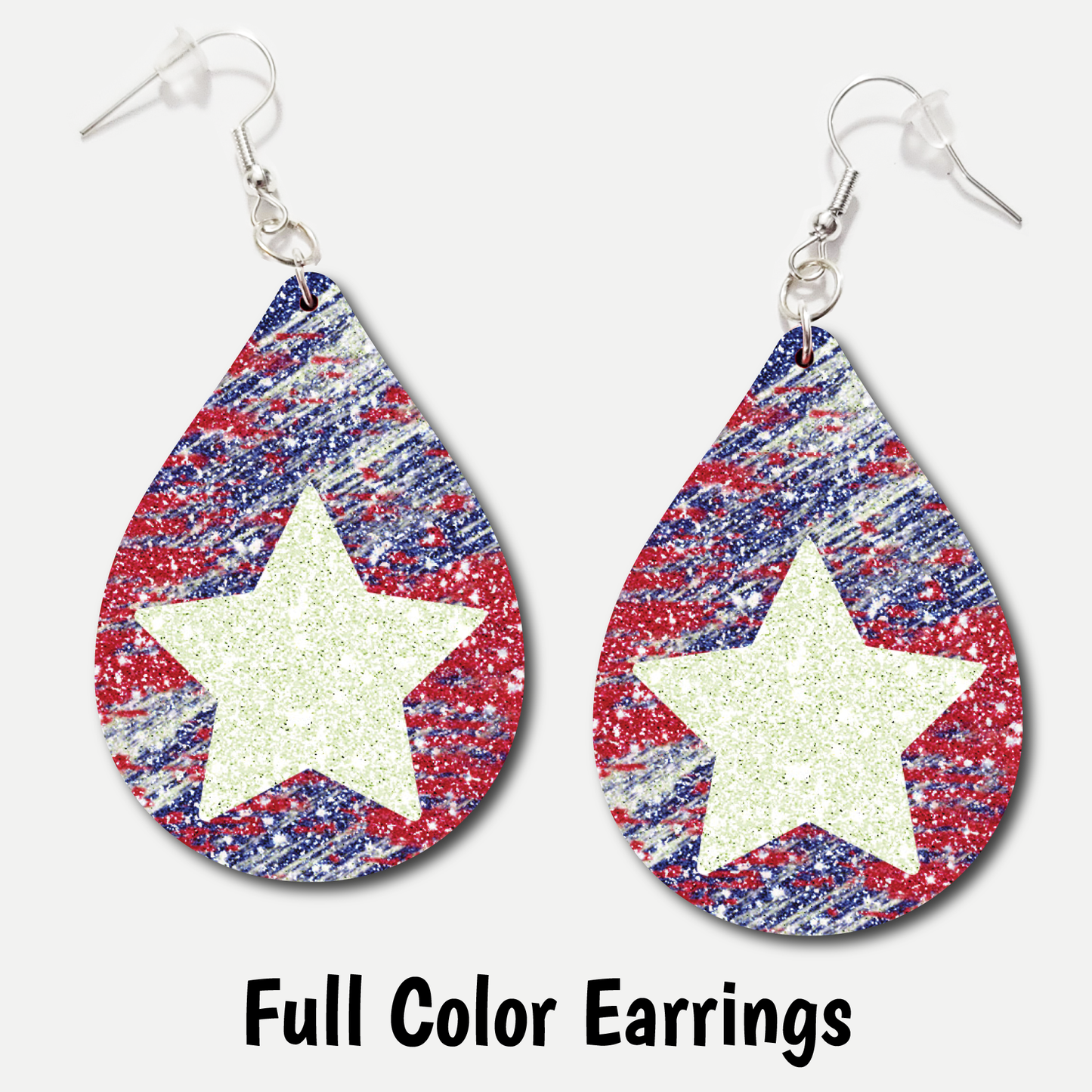 Sparkle Star - Full Color Earrings