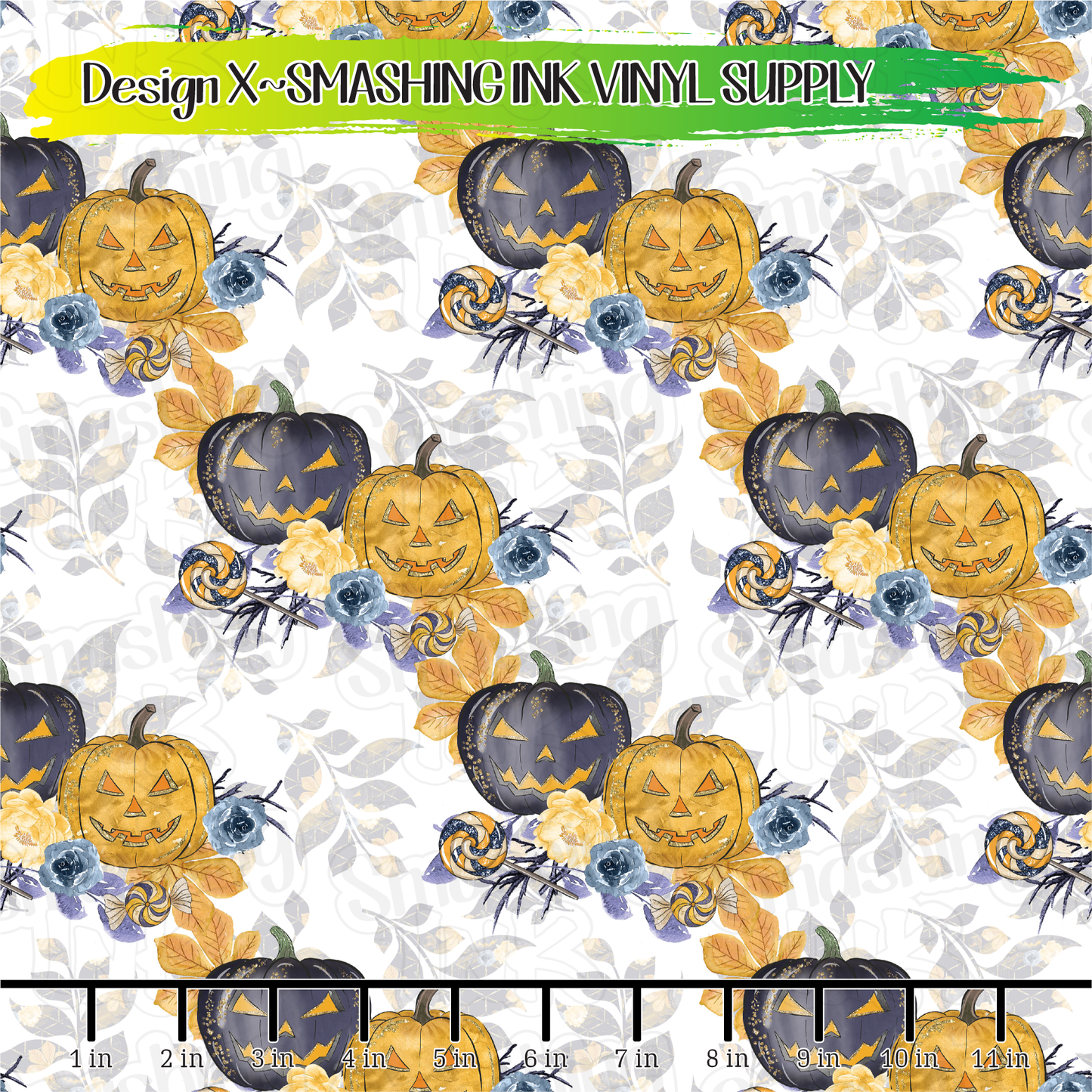 Cute Halloween ★ Pattern Vinyl | Faux Leather | Sublimation (TAT 3 BUS DAYS)