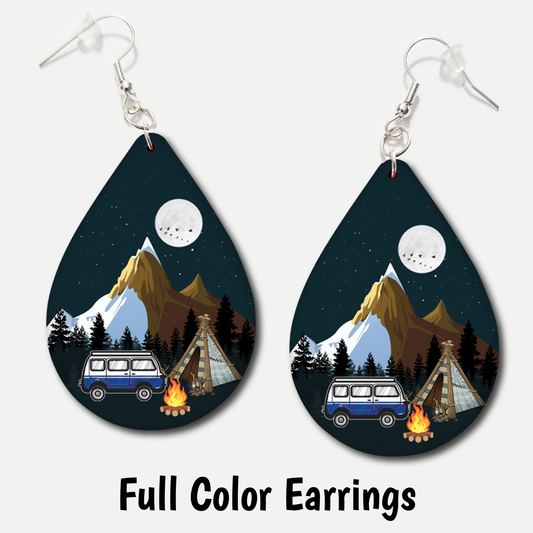 Van Camping - Acrylic Earrings