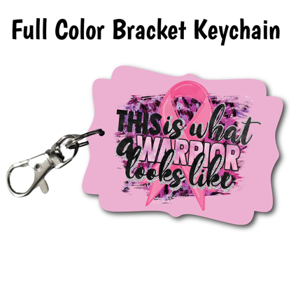 Warrior Breast Cancer - Acrylic Keychain