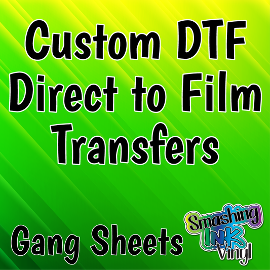 DTF (Direct To Film) Full Color Custom Apparel Transfers - Gang Sheets (SHIPS IN 3-7 BUS DAYS)