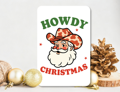 Howdy Christmas - Metal Home Decor Sign | 12x18 inches