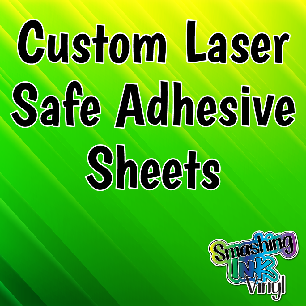 Custom Printed Sheets Laser Safe Adhesive Film (SHIPS IN 37 BUS DAY