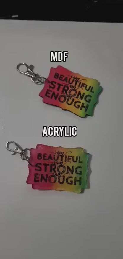 My Rights Don't End - Full Color Keychains